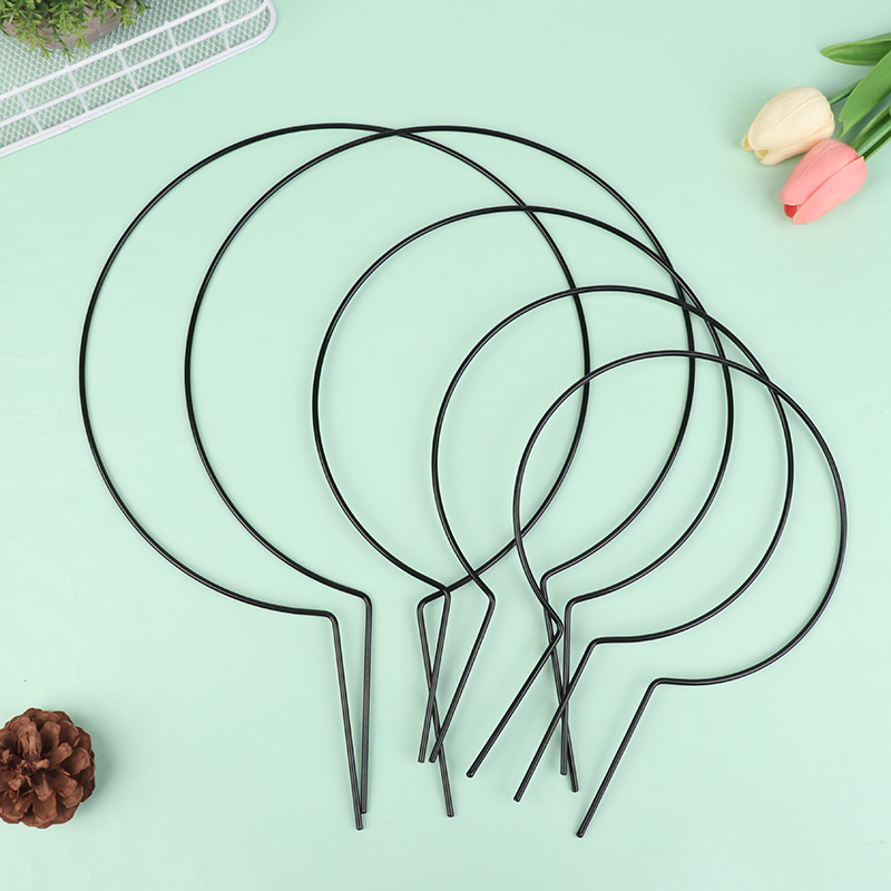 Plant Support Stake - 2Pcs Iron Heart-Shaped Garden Plant Support