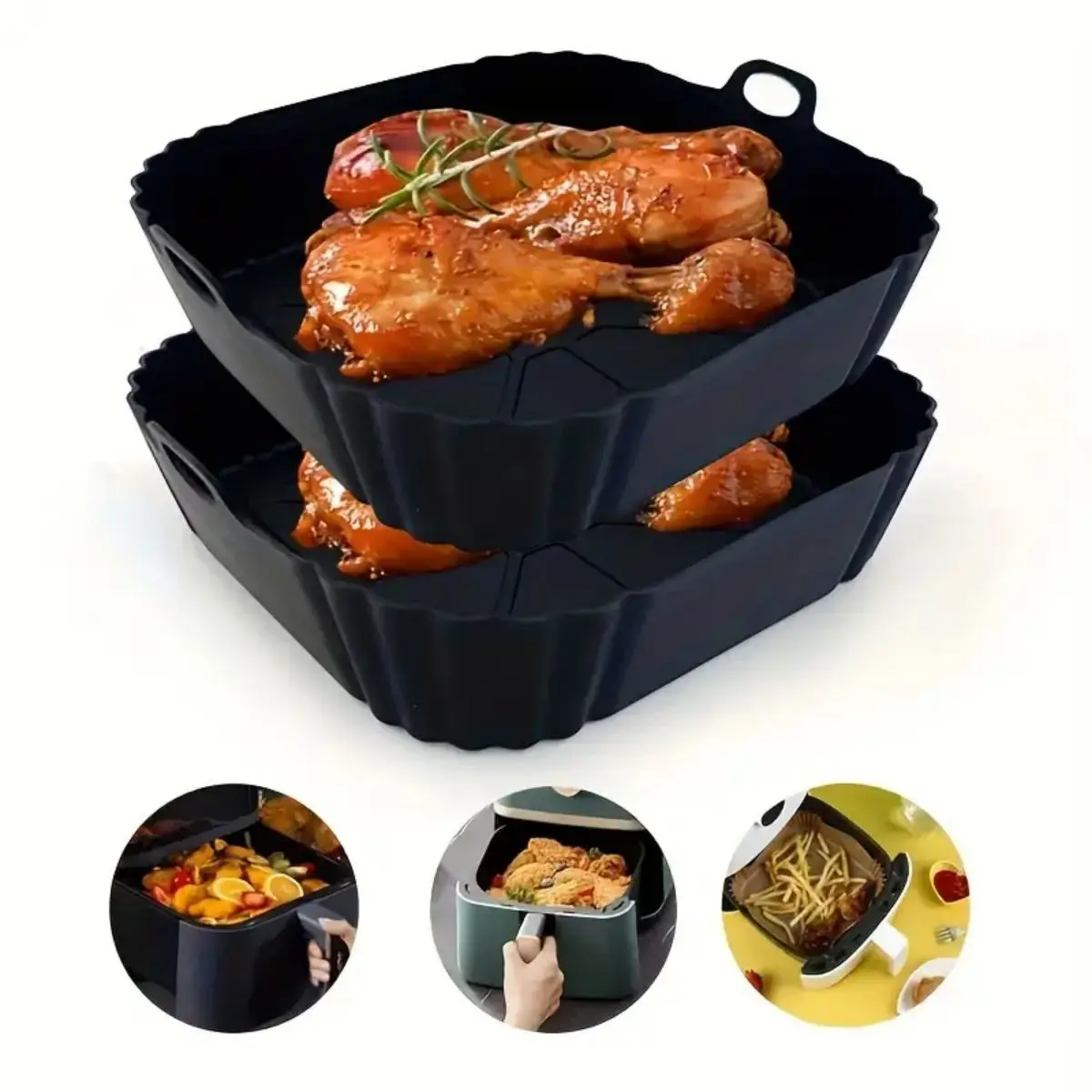 Reusable Air Fryer Silicone Po - đánh giá và giá Pothos