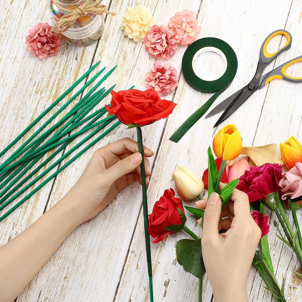 10 Chiếc 40Cm Xanh Vật Có Hỗ T - đánh giá và giá Plant Support Stake