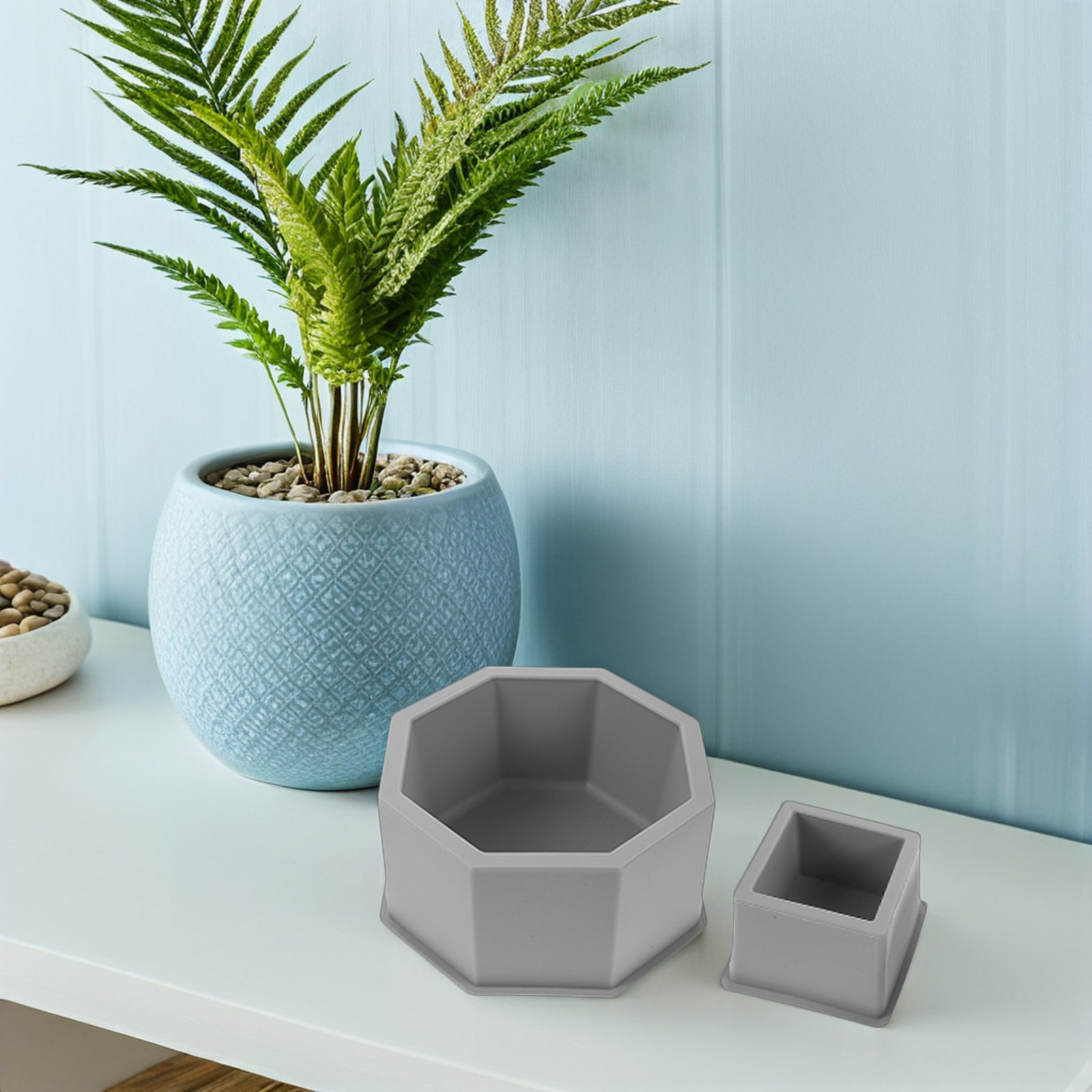 2Pcs Silicone Concrete Planter - đánh giá và giá Succulent Set